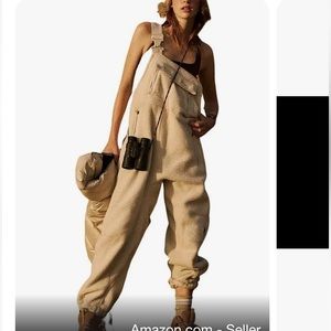 Jawmeu women’s fuzzy winter overalls